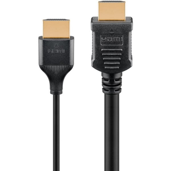 goobay Slim High-Speed-HDMI-câble avec Ethernet, 4K @ 60Hz - goobay - vue 5