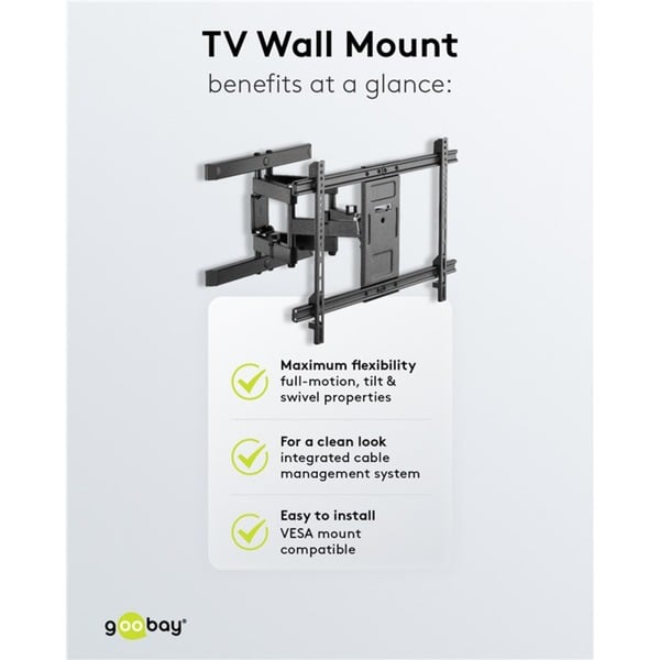 goobay TV-Wandsupport Pro FULLMOTION (L) - goobay - vue 15
