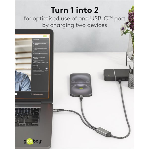 goobay USB 2.0 câble, USB-C Stecker > USB-C Stecker - goobay - vue 15