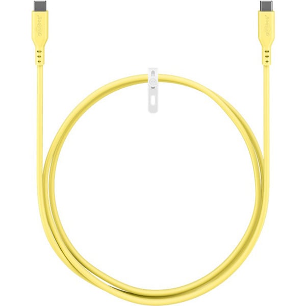 goobay USB 2.0 Silikonkabel gelb, USB-C Stecker > USB-C Stecker - goobay - vue 2