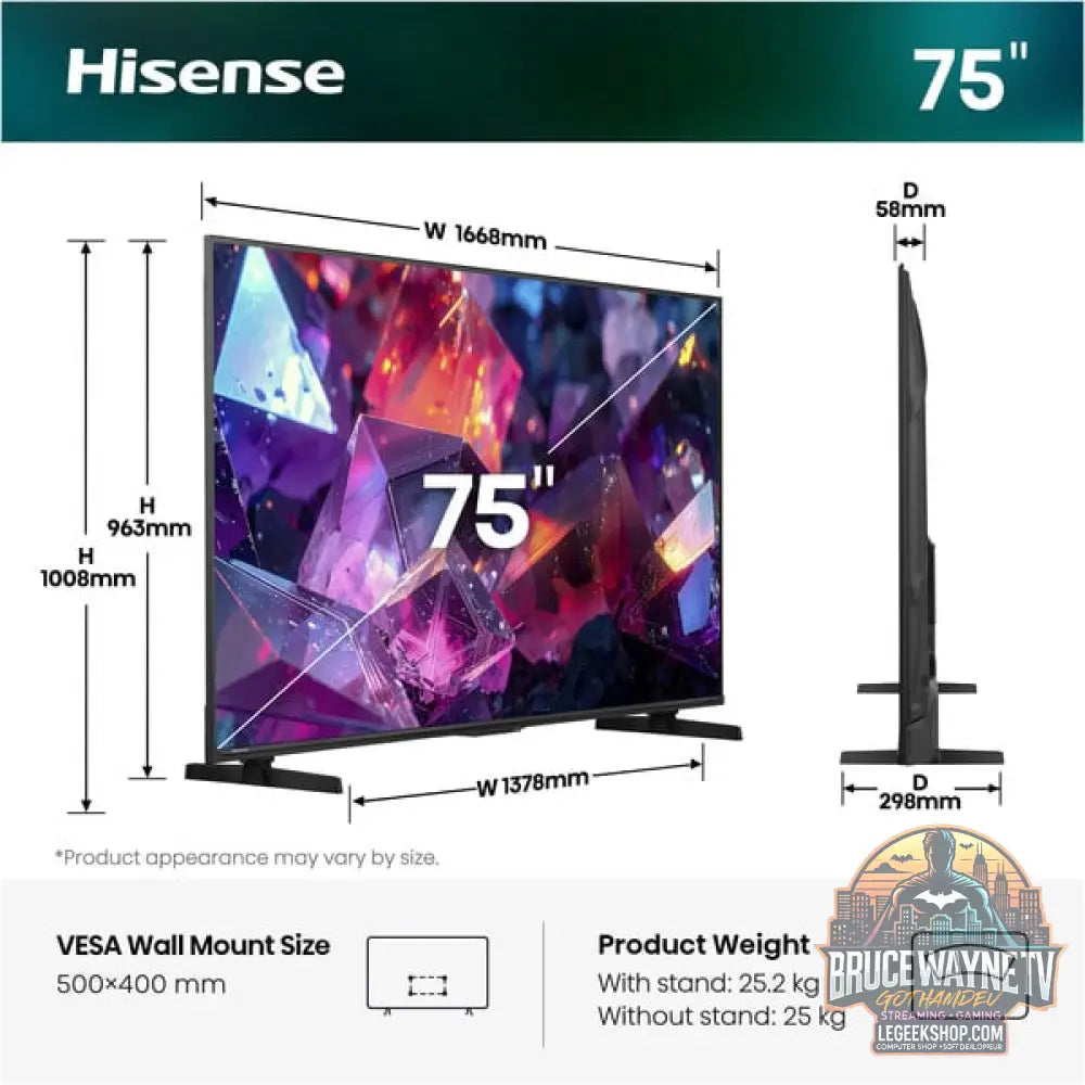 Hisense 75E7S PRO Hi-QLED-Fernseher - Hisense - vue 6