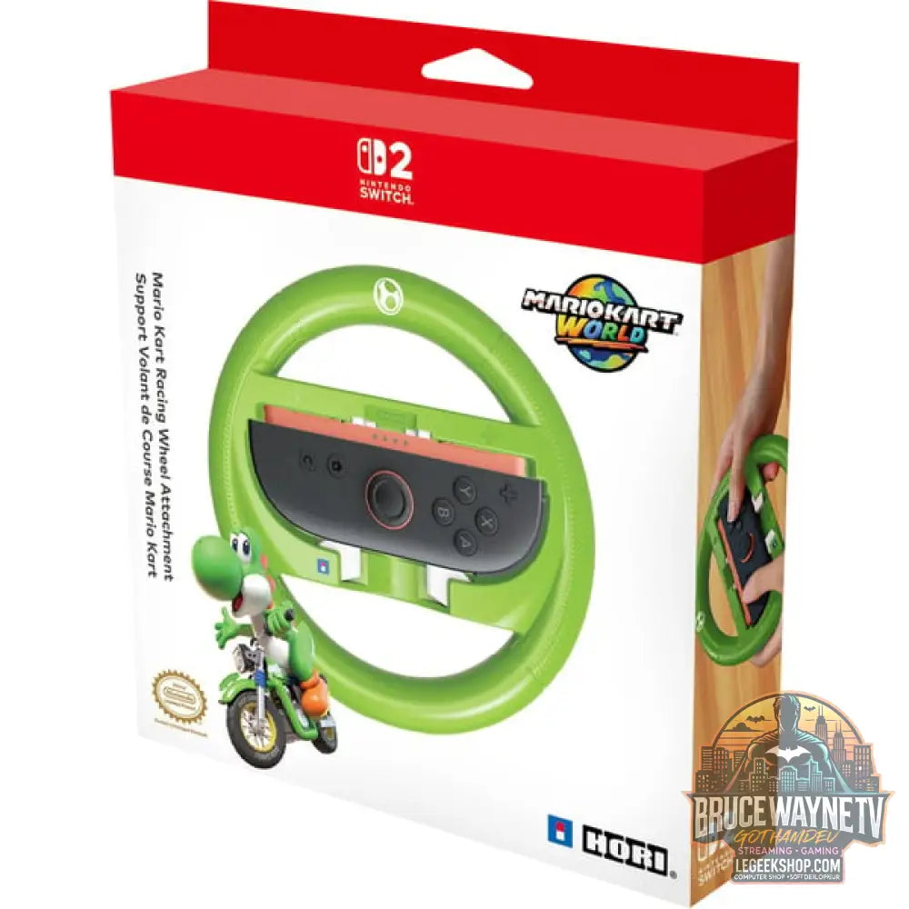 HORI Mario Kart Lenkrad Attachment (Yoshi), Austausch-Lenkrad - vue 5