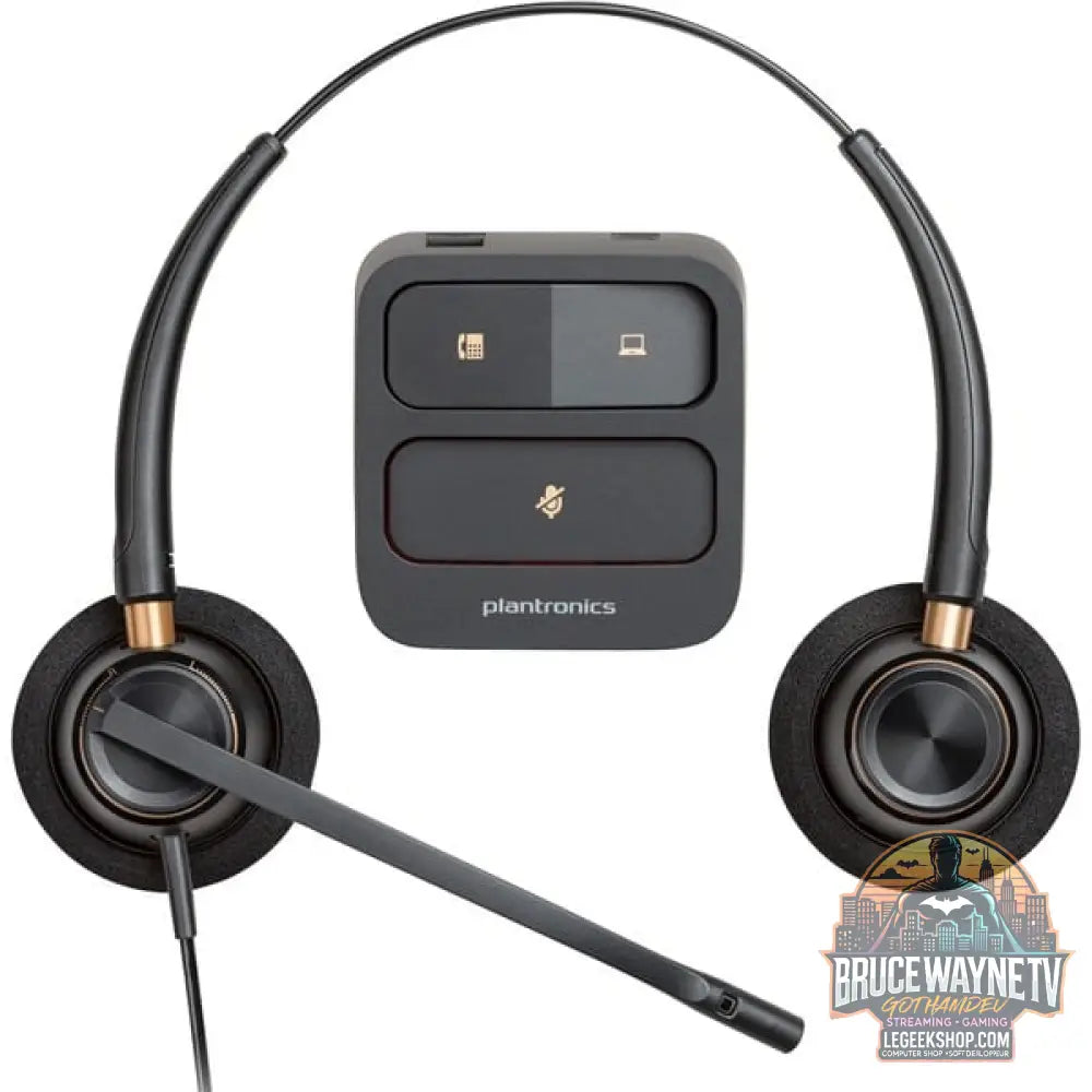 HP Poly EncorePro HW520 Binaurales Headset + Quick Disconnect noir, Noise Cancelling-Mikrofon - HP - vue 4