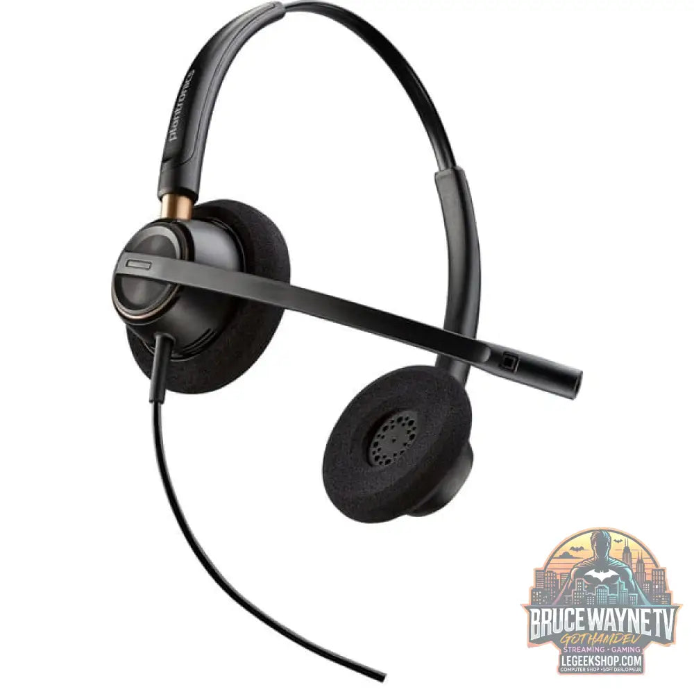 HP Poly EncorePro HW520 Binaurales Headset + Quick Disconnect noir, Noise Cancelling-Mikrofon - HP - vue 3