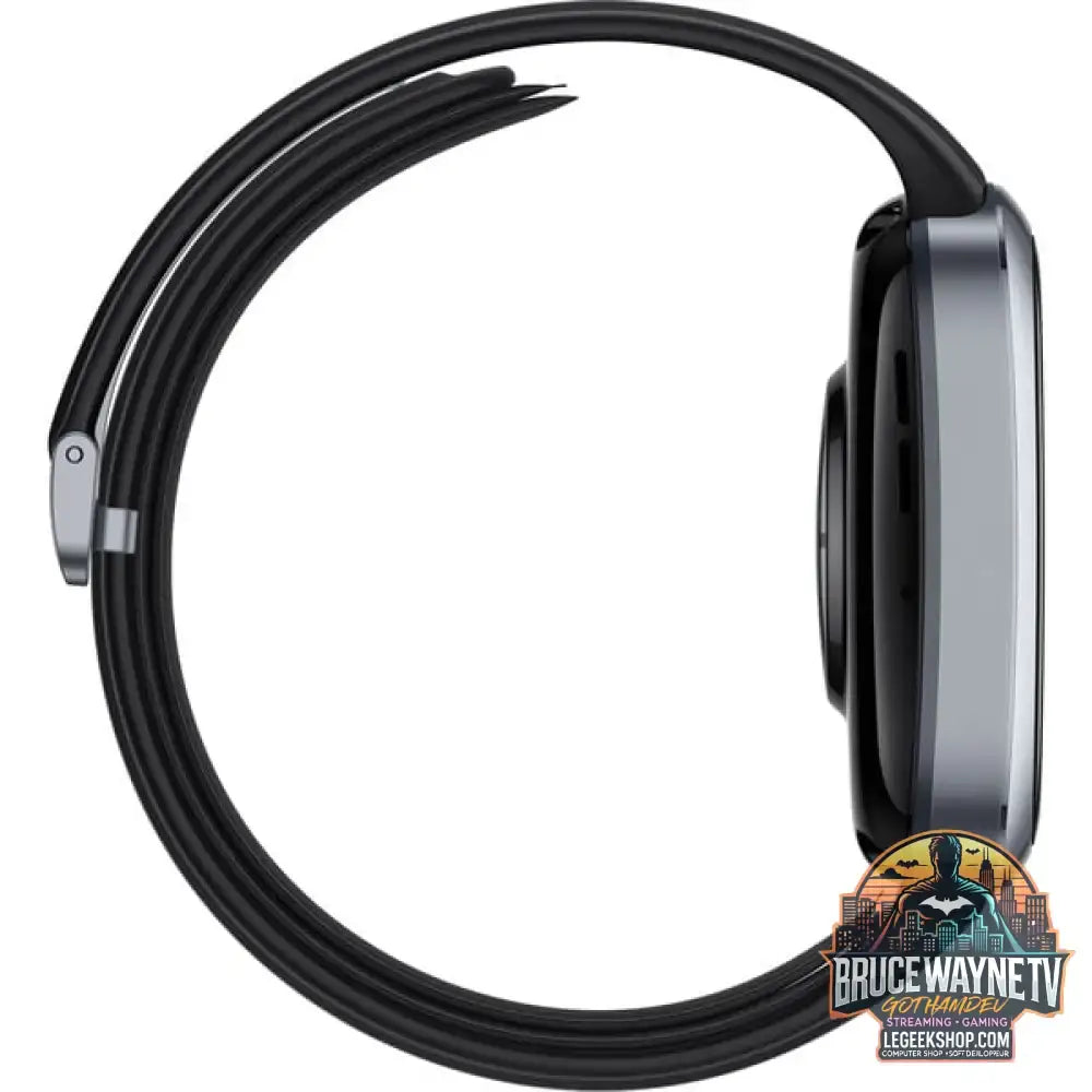 Huawei Watch D2 (Luca-B19), Smartwatch schwarz, schwarzes Fluorelastomer-Armband - Huawei - vue 5
