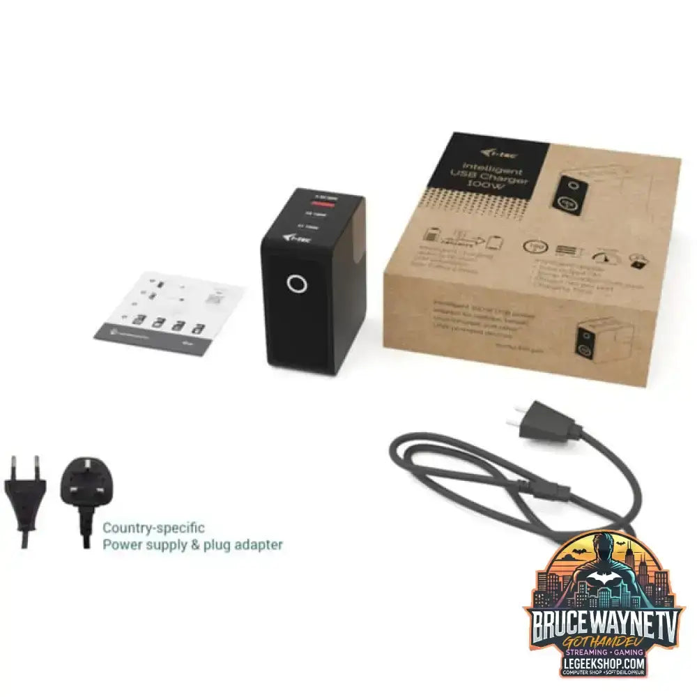 i-tec 100W Intelligent Multiport USB Charger, Ladegerät schwarz - i-tec - vue 7