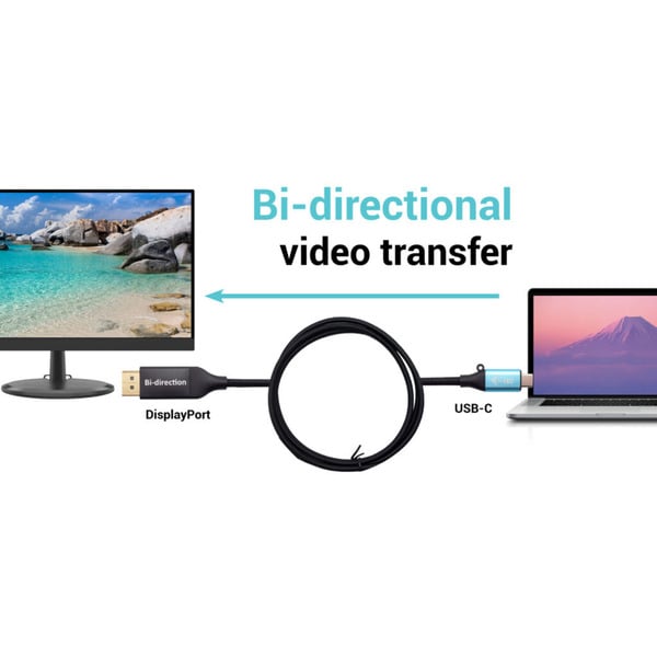 (€ 10,53 / 1 m) i-tec USB Adapterkabel, USB-C > DisplayPort, bi-direktional 8K/30Hz - i-tec - vue 3