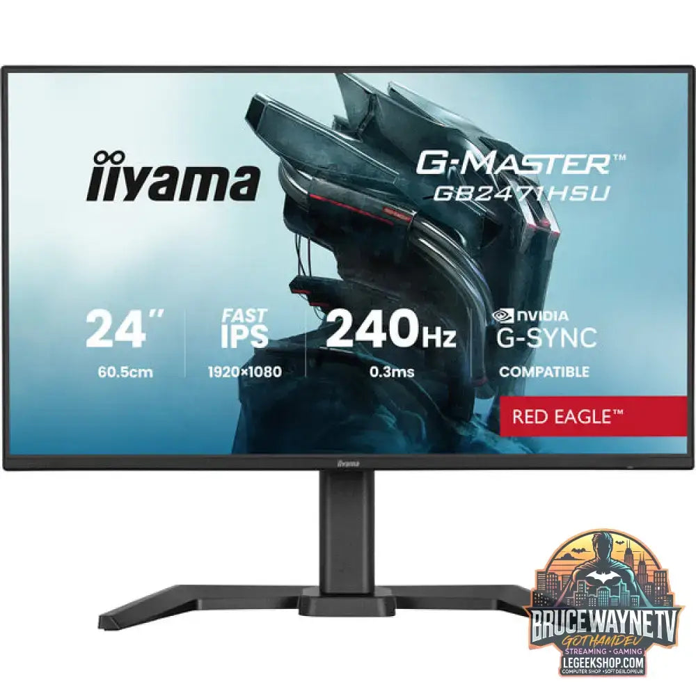 iiyama G-Master GB2471HSU-B1 Red Eagle 23,8" Full HD IPS 240 Hz - iiyama - vue 2