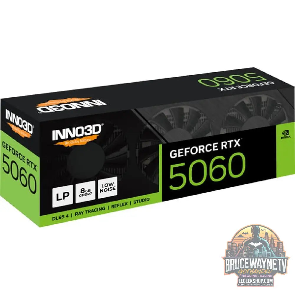 INNO3D GeForce RTX 5060 LOW PROFILE, Grafikkarte DLSS 4, 2x DisplayPort, 1x HDMI 2.1 - INNO3D - vue 6