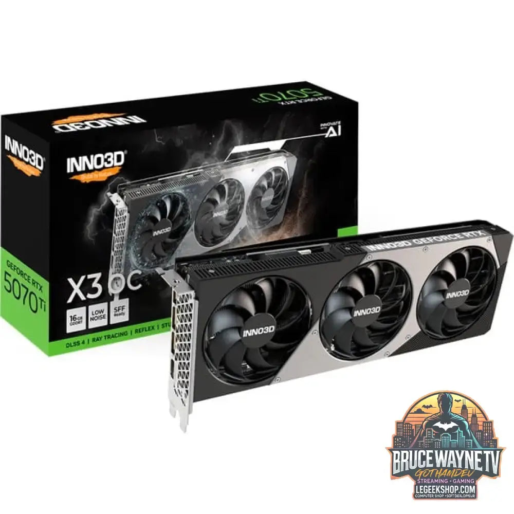 INNO3D GeForce RTX 5070 Ti X3 OC, Grafikkarte DLSS 4, 3x DisplayPort, 1x HDMI 2.1 - INNO3D