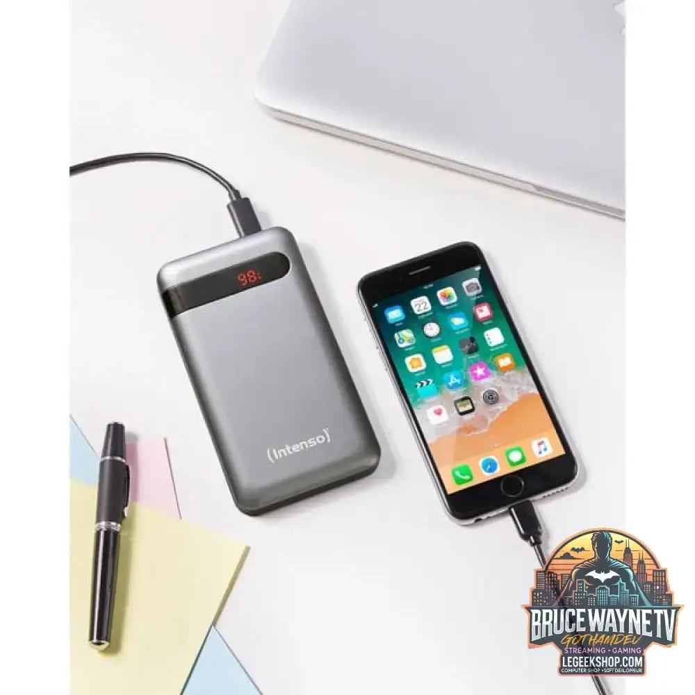 Intenso Powerbank PD10000 anthrazit, 10.000 mAh - Stromquelle: USB-C, Micro-USB - vue 6