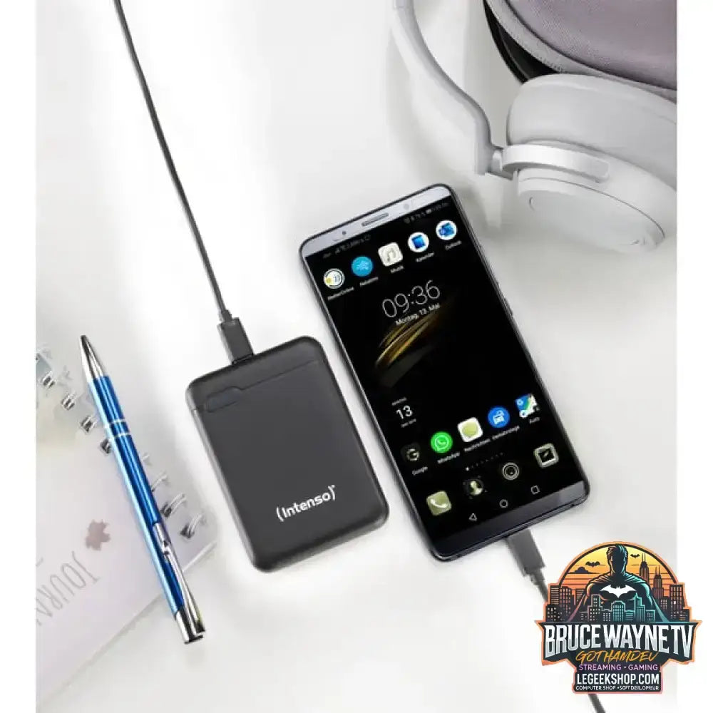 Intenso Powerbank XS5000 schwarz, 5.000 mAh - Stromquelle: USB-C, Micro-USB - vue 7