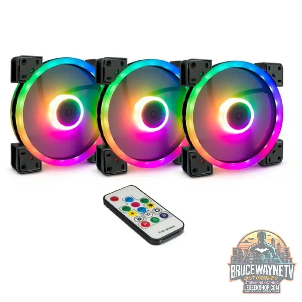 Inter-Tech Argus RGB-Fan Set RS-14 140x140x25, Gehäuselüfter - Inter-Tech