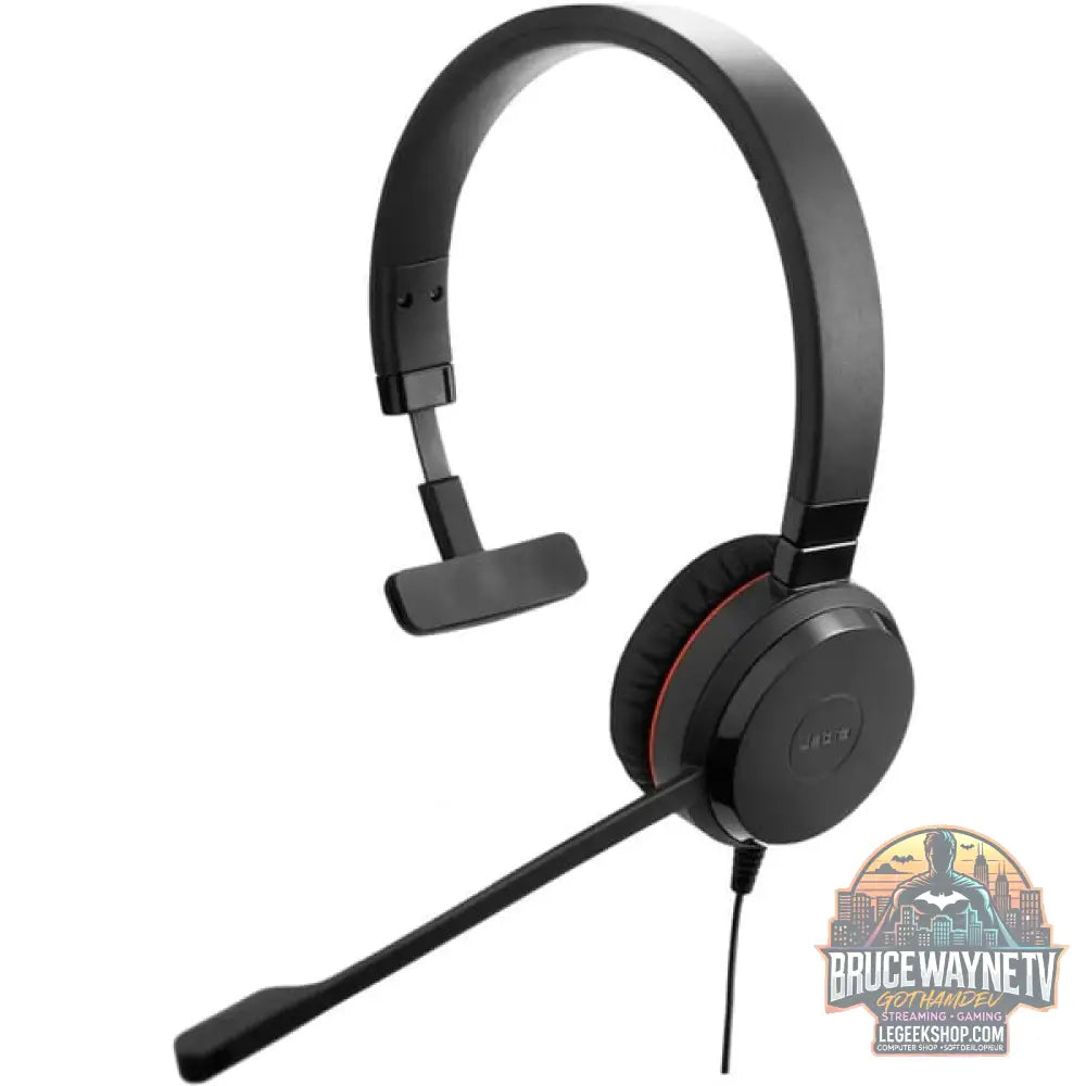 Jabra Evolve 30 II, Headset noir, UC, 3,5 mm Klinkenstecker, USB C et USB A, Mono - Jabra