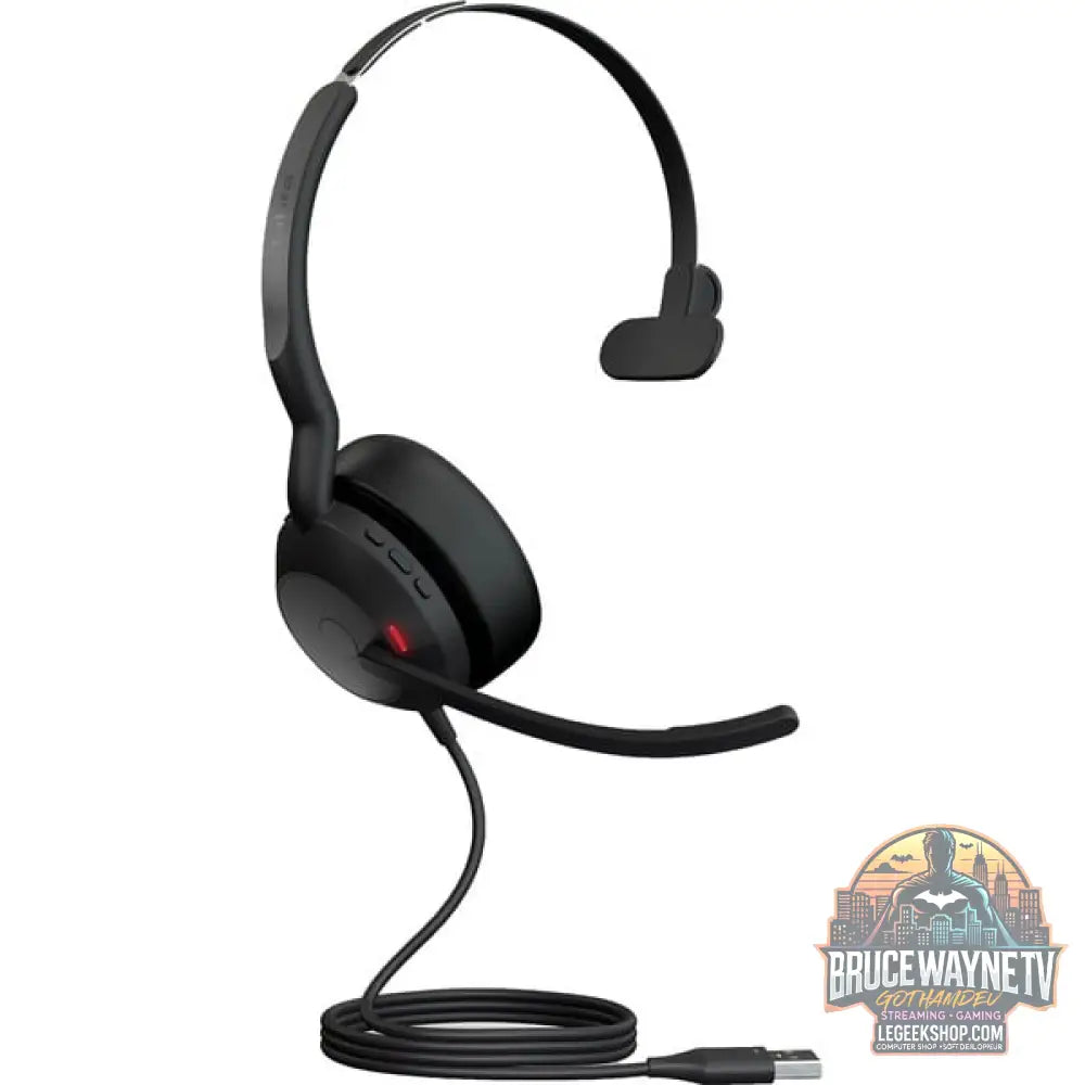 Jabra Evolve2 50, Headset noir, Mono, UC, USB-A - Jabra