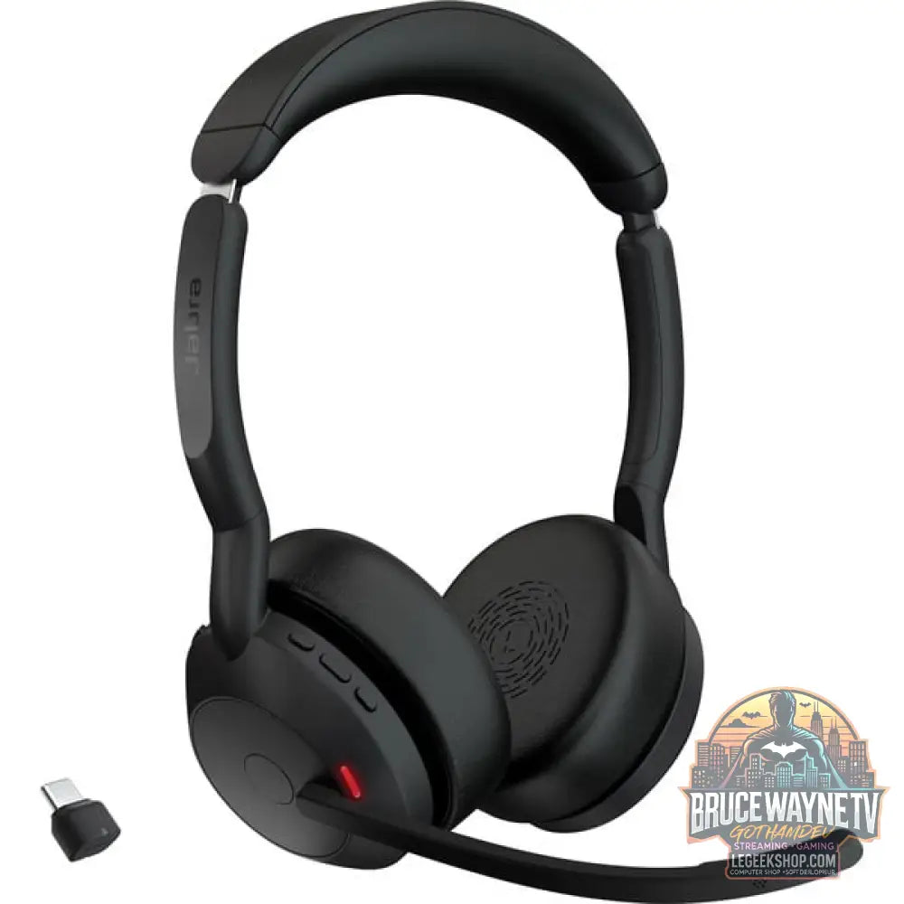 Jabra Evolve2 55, Headset noir, Stereo, UC, USB-C, Link380c - Jabra