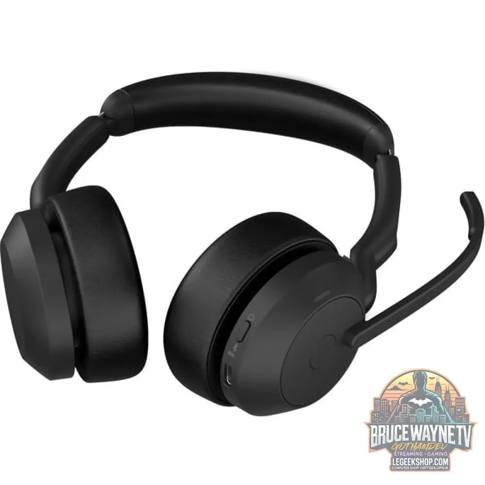 Jabra Evolve2 55, Headset noir, Stereo, UC, USB-C, Link380c - Jabra - vue 4