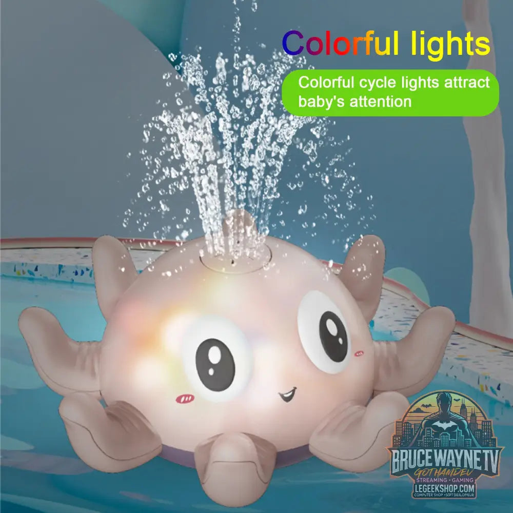 Jouet Bain Bébé Automatique Jet Eau Lumières Piscine Douche - Jouets Bébé