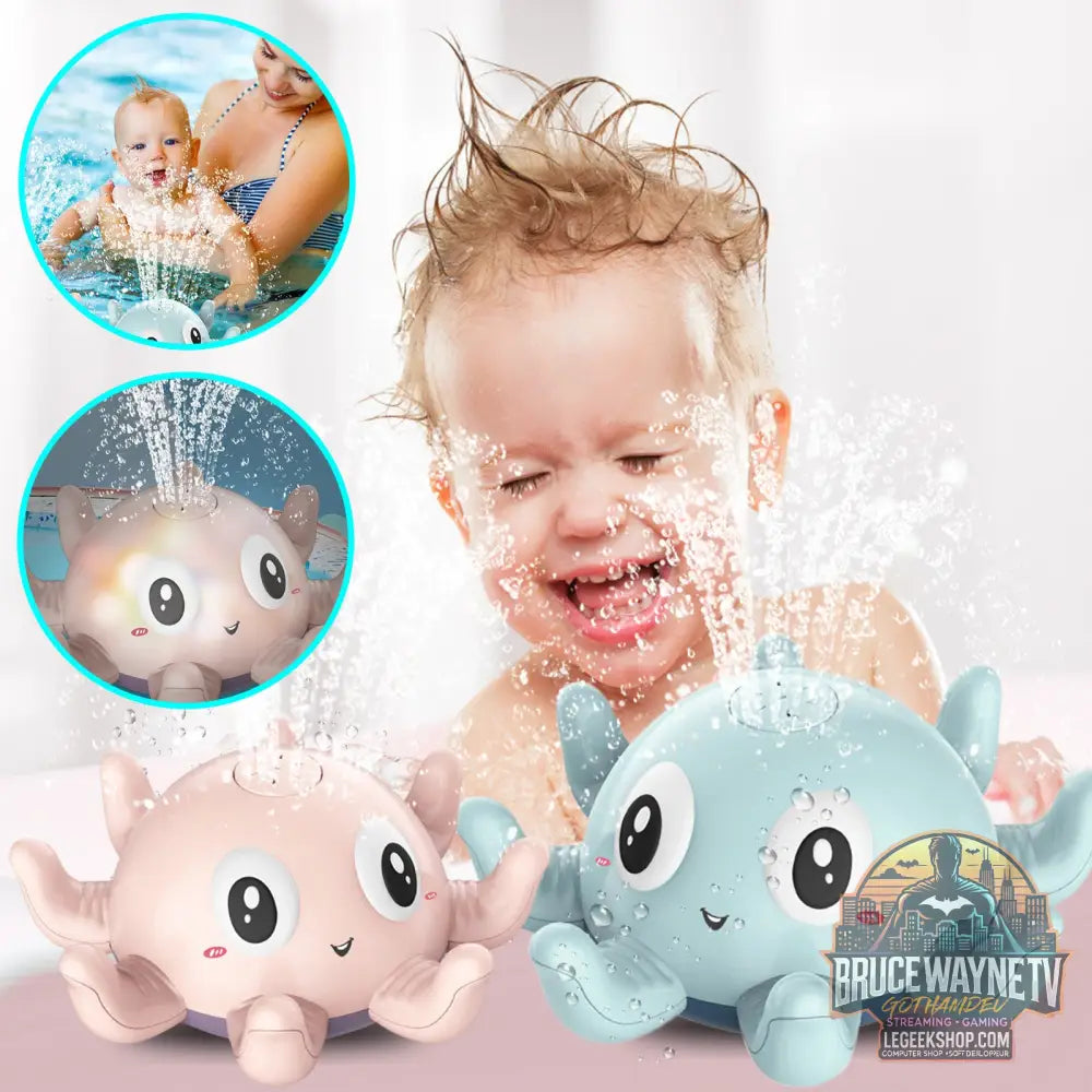 Jouet Bain Bébé Automatique Jet Eau Lumières Piscine Douche - Jouets Bébé