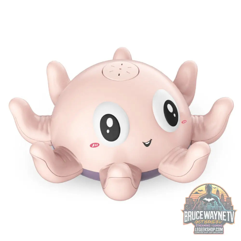 Jouet Bain Bébé Automatique Jet Eau Lumières Piscine Douche - Pink - Jouets Bébé