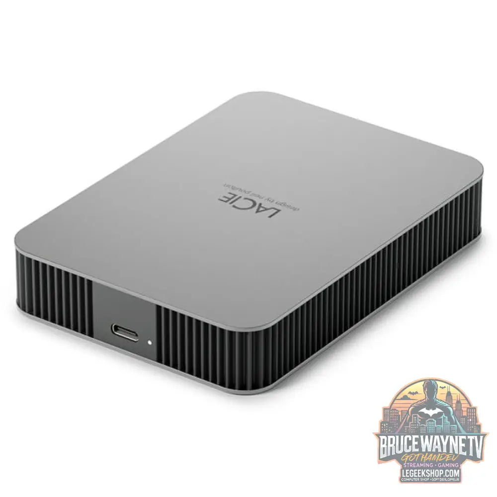 LaCie Mobile Drive Secure 4 TB, Externe Festplatte gris, USB-C 3.2 (5 Gbit/s) - LaCie - vue 4
