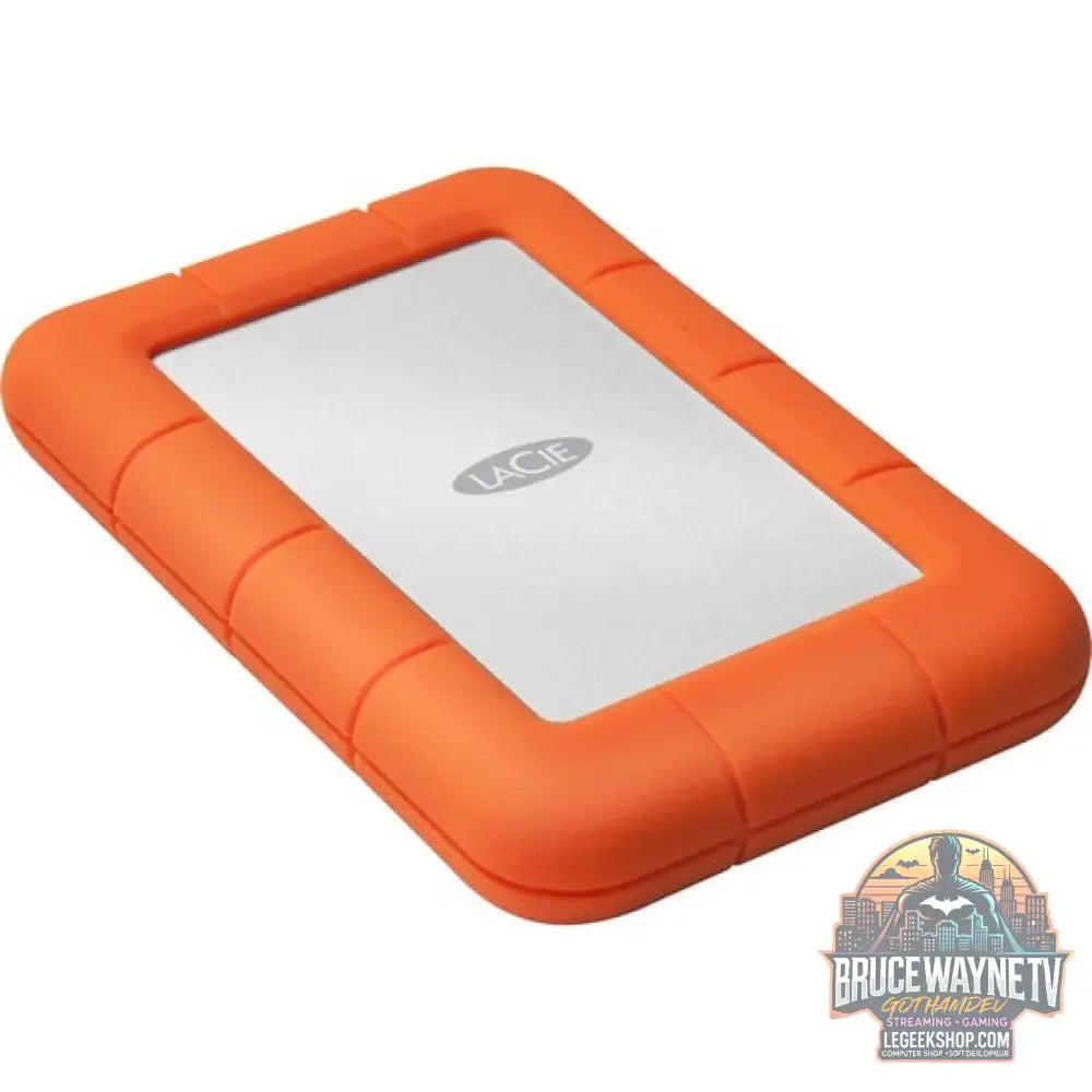 LaCie Rugged Mini 5 TB, Externe Festplatte argent/orange, Micro-USB-B 3.2 Gen 1 (5 Gbit/s) - LaCie