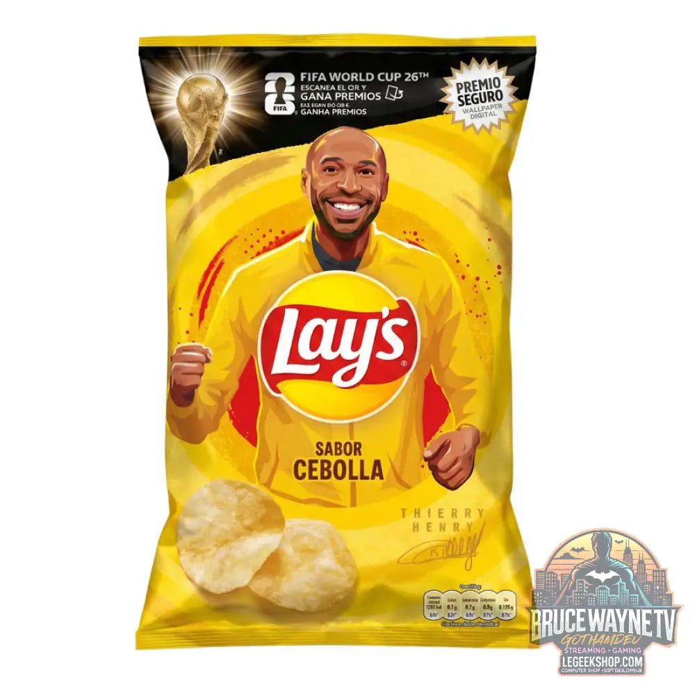 Lay’s Oignon chips saveur oignon de 150 g (Pack de 9) - Snacks & boissons importés
