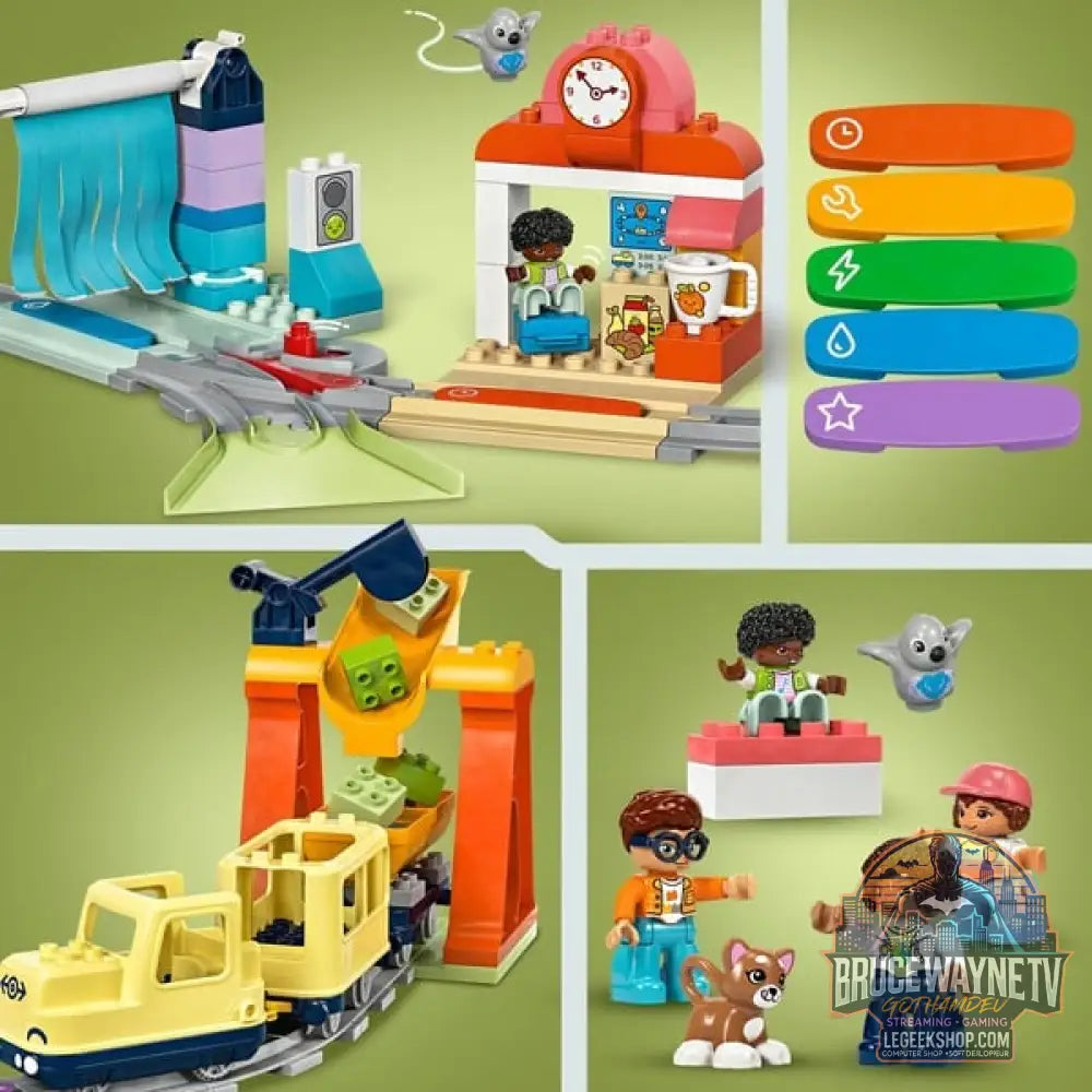 LEGO 10428 DUPLO Town Große interaktive Eisenbahn, jeu de construction - LEGO - vue 5