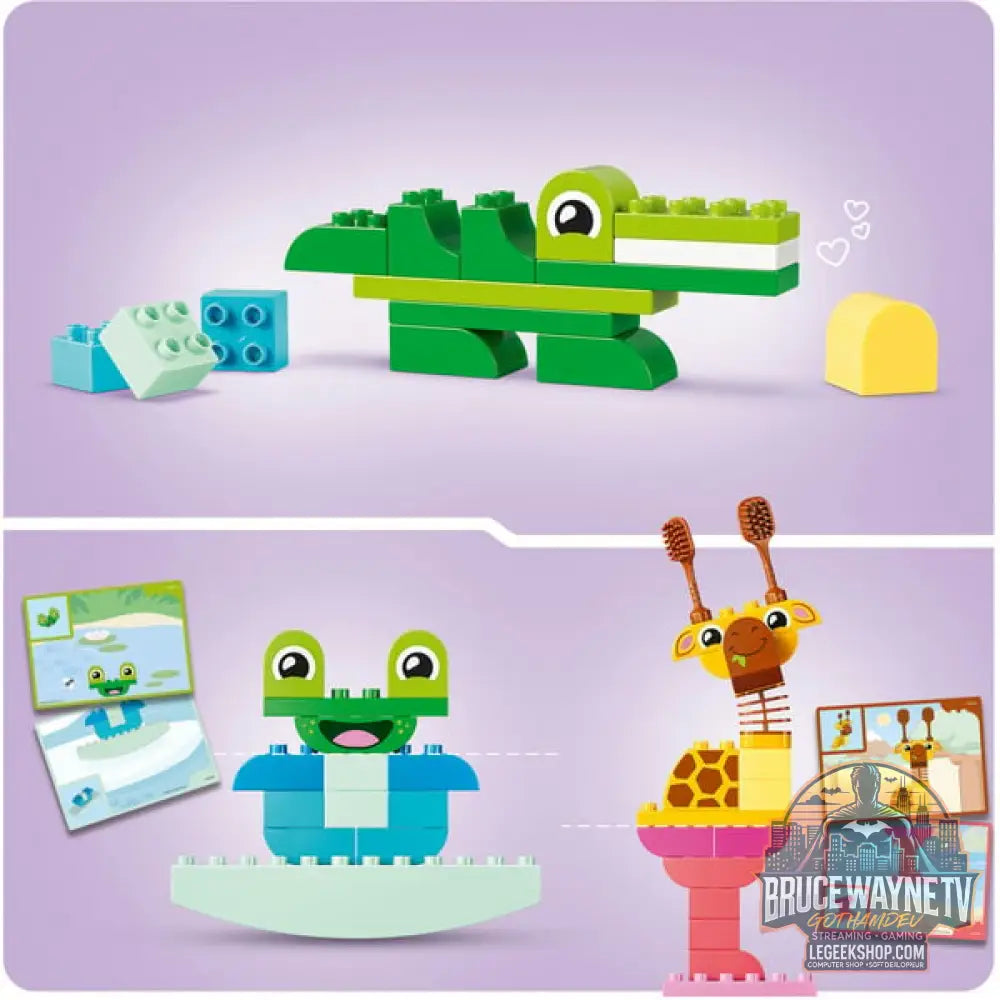 LEGO 10472 DUPLO Wir Bauen Tiere, jeu de construction - LEGO - vue 4