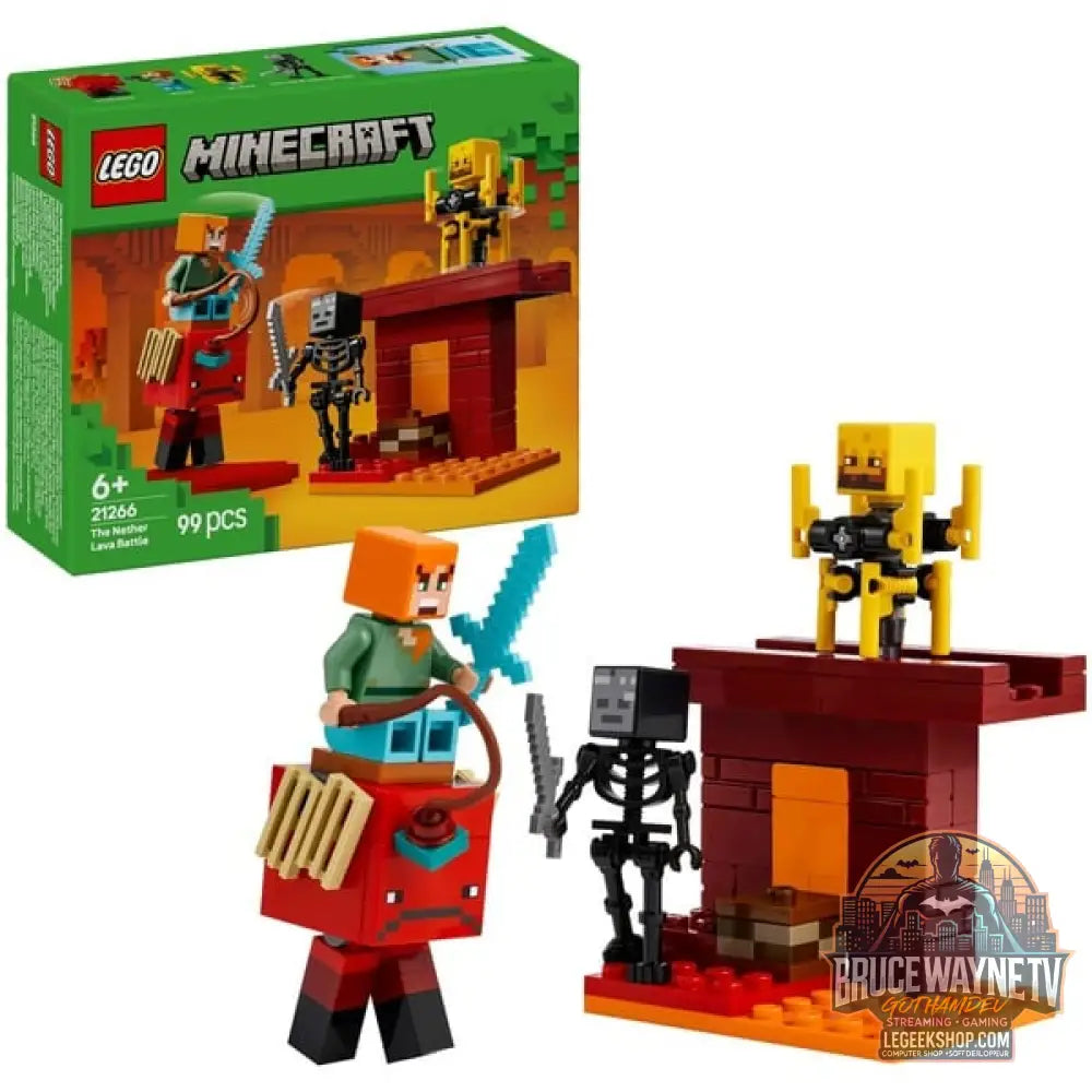 LEGO 21266 Minecraft Das Lava-Duell im Nether, jeu de construction - LEGO