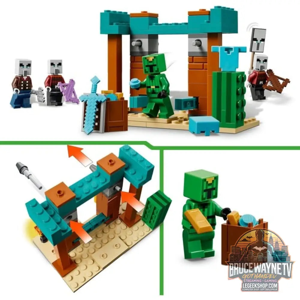 LEGO 21267 Minecraft Die Illager-Wüstenpatrouille, jeu de construction - LEGO - vue 4
