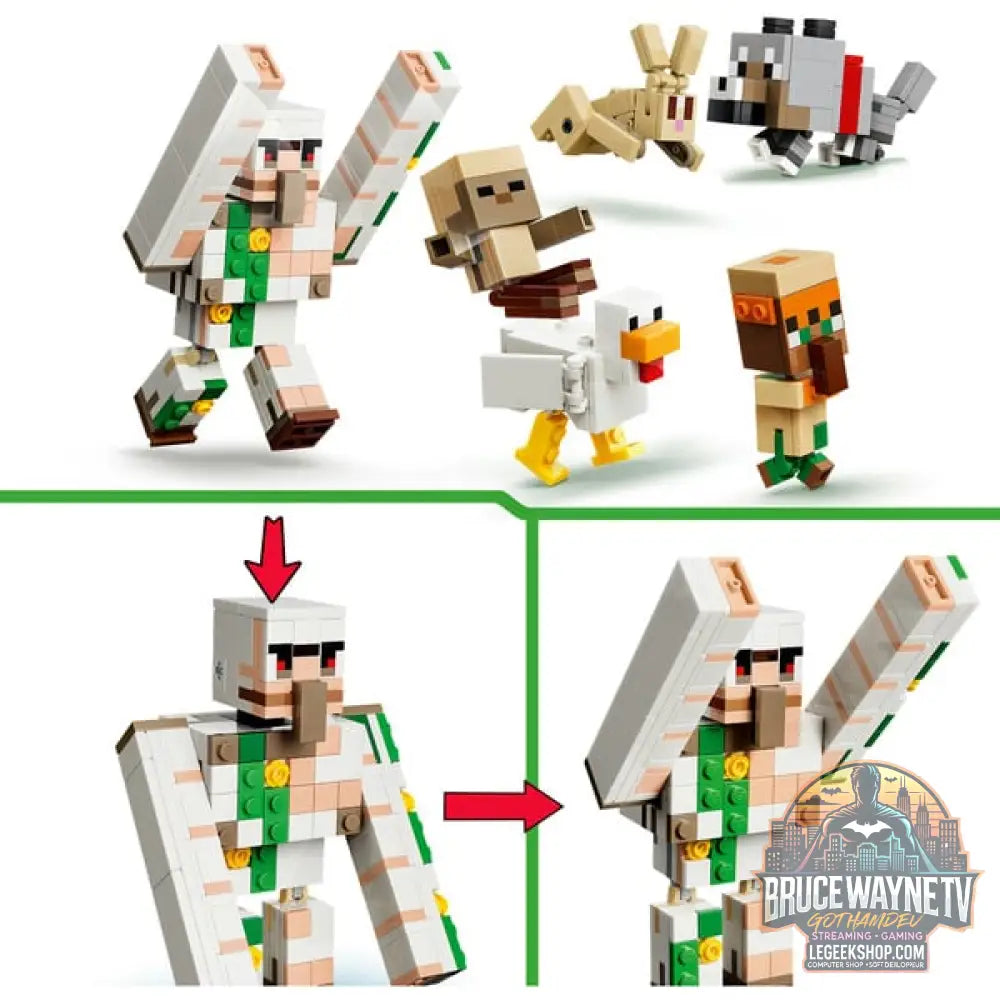 LEGO 21592 Minecraft Angriff des Hühnerreiters in der Wüste, jeu de construction - LEGO - vue 3