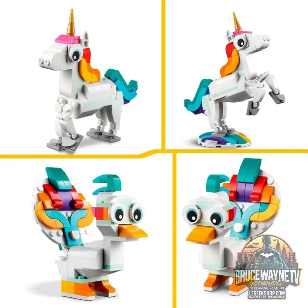 LEGO 31140 Creator 3-in-1 Magisches Einhorn, jeu de construction - LEGO - vue 5