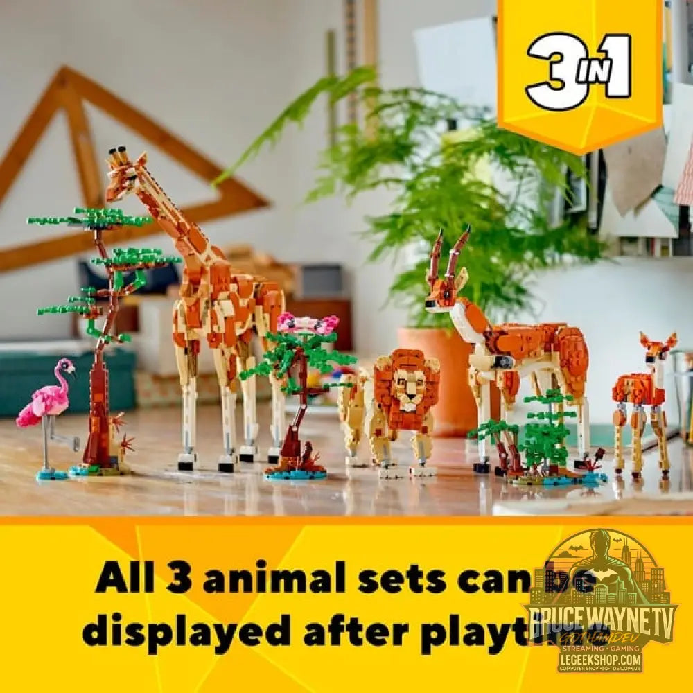 LEGO 31150 Creator 3-in-1 Tiersafari, jeu de construction - LEGO - vue 11