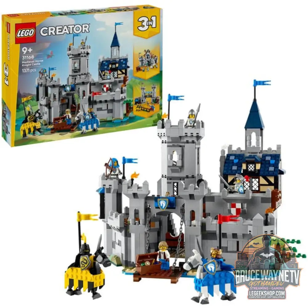 LEGO 31168 Creator 3-in-1 Ritterburg im Mittelalter, jeu de construction - LEGO