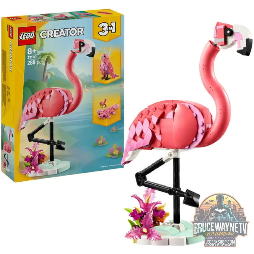 LEGO 31170 Creator 3-in-1 Rosa Flamingo, jeu de construction - LEGO