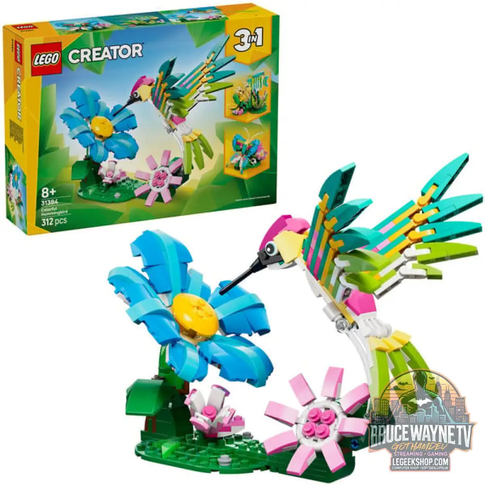 LEGO 31384 Creator 3-in-1 Wilde Tiere: Bunter Kolibri, jeu de construction - LEGO