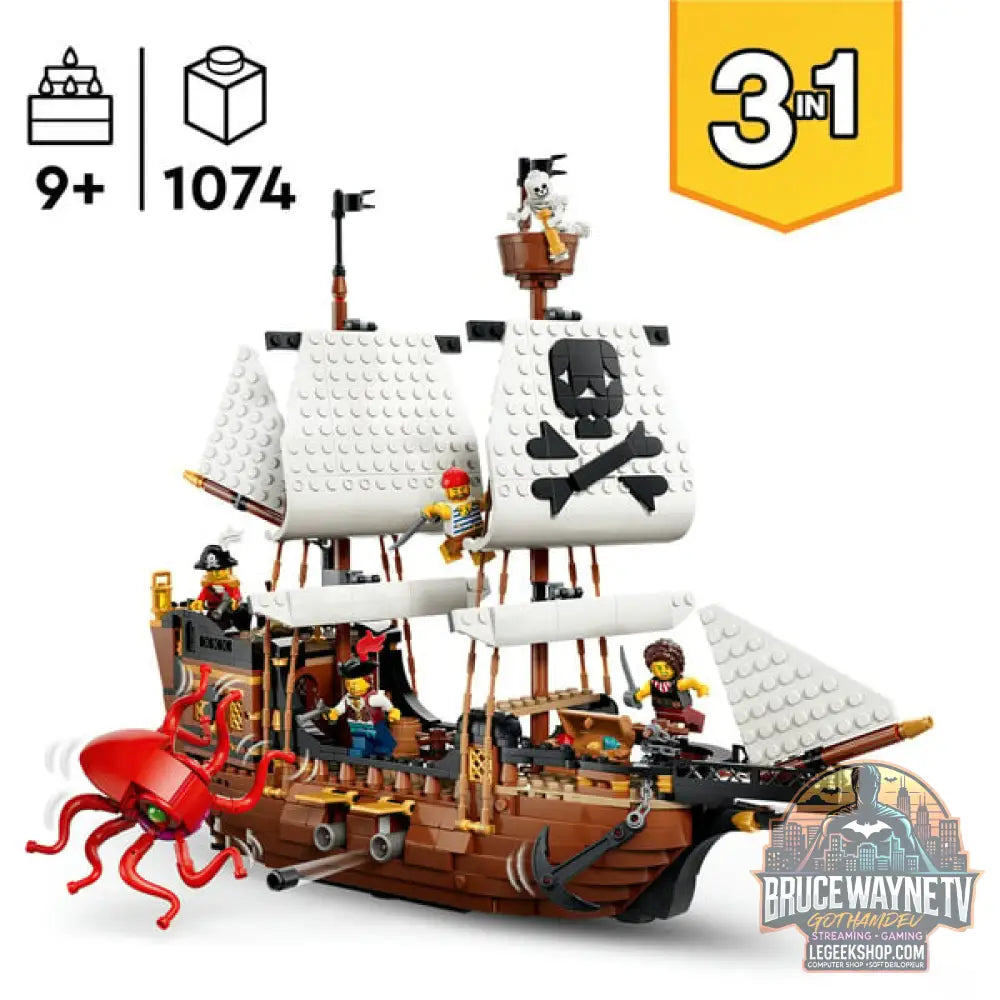 LEGO 31387 Creator 3-in-1 Legendäres Piratenschiff, jeu de construction - LEGO - vue 2