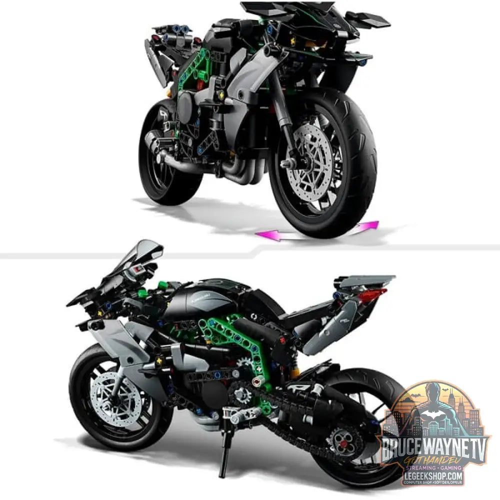 LEGO 42170 Technic Kawasaki Ninja H2R Motorrad, jeu de construction - LEGO - vue 4