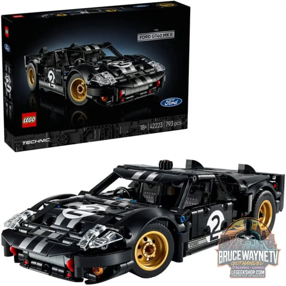 LEGO 42223 Technic 1966 Ford GT40 MKII Rennwagen, jeu de construction - LEGO