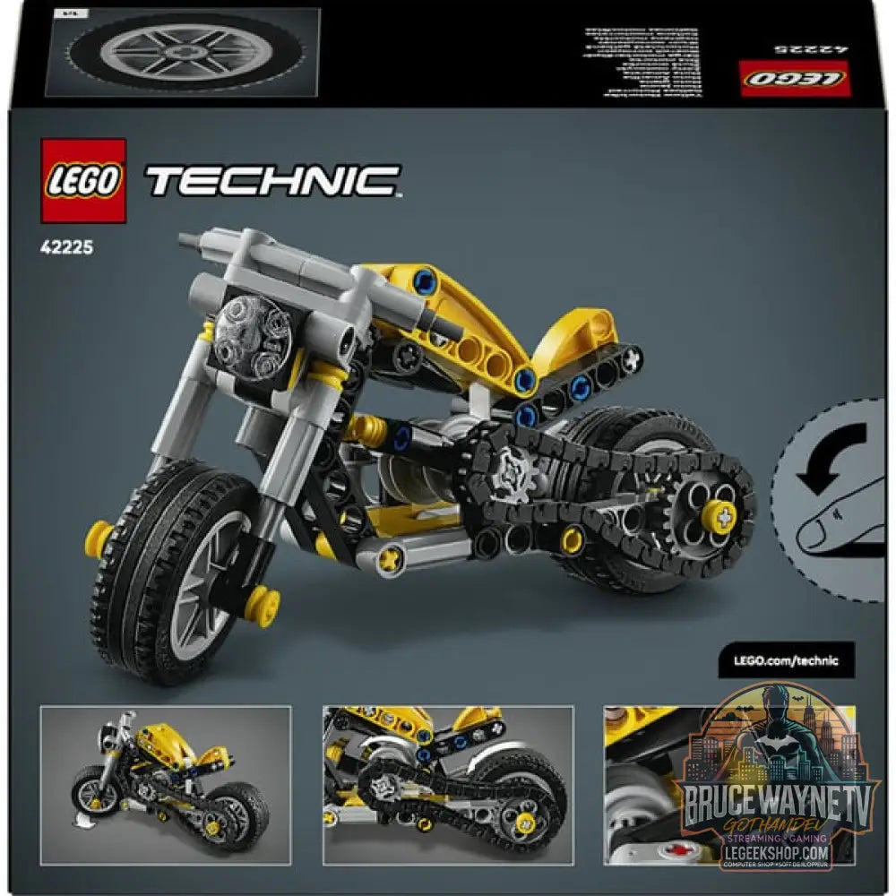 LEGO 42225 Technic Gelbes Motorrad, jeu de construction - LEGO - vue 7