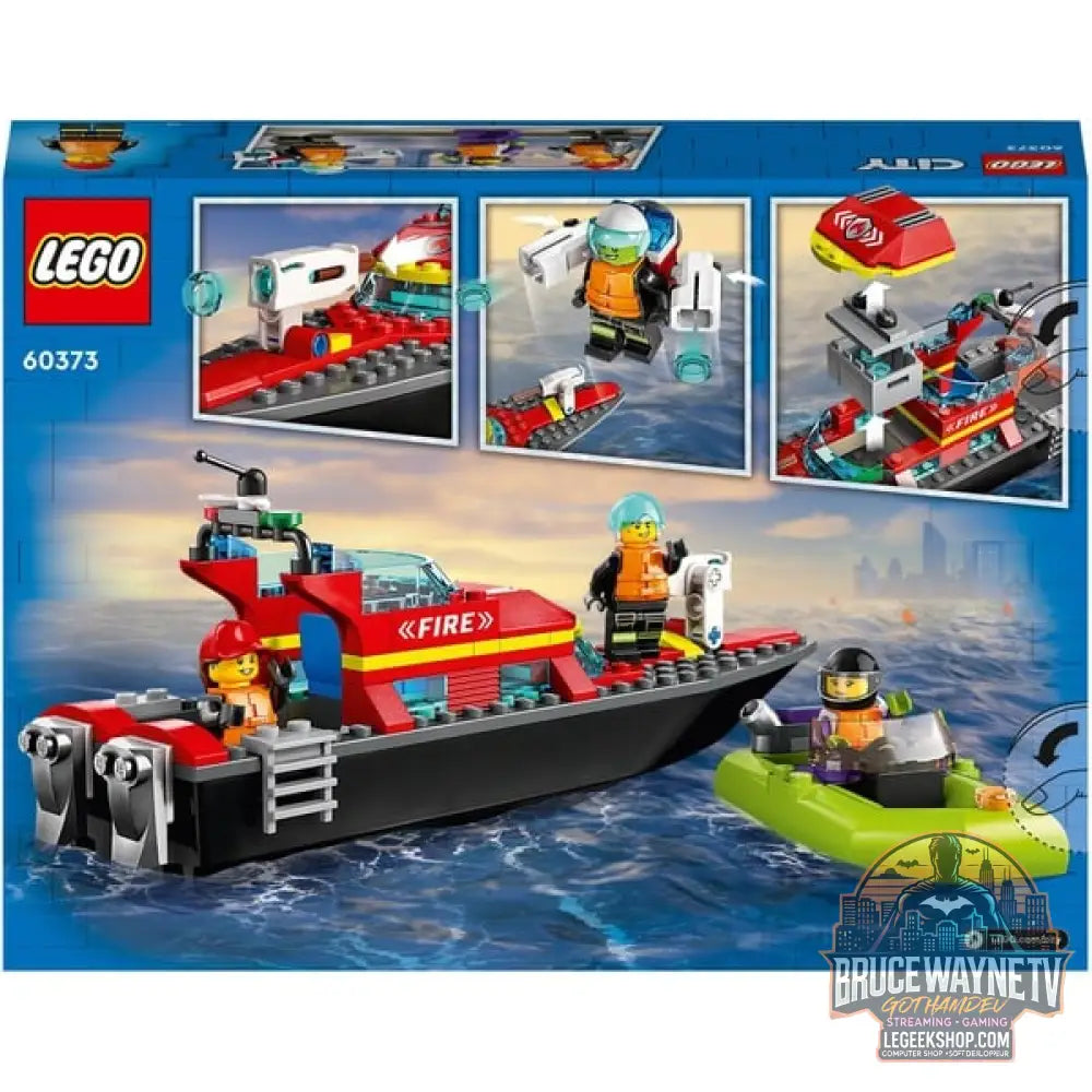 LEGO 60373 City Feuerwehrboot, jeu de construction - LEGO - vue 9