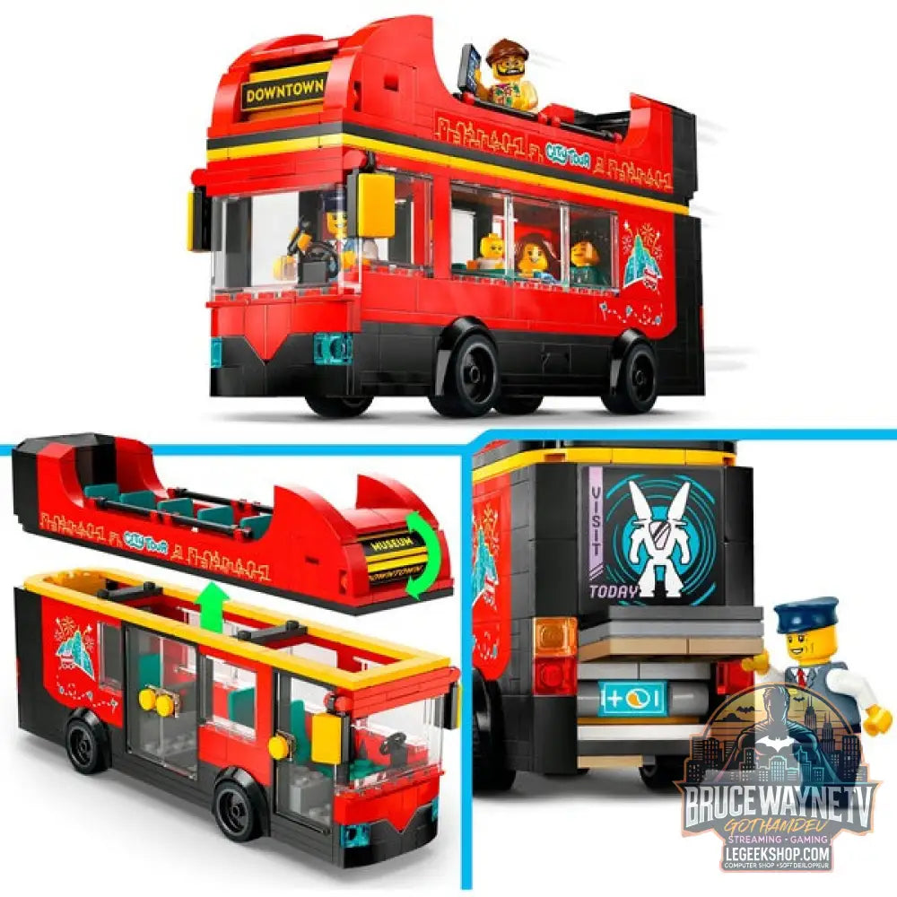 LEGO 60407 City Doppeldeckerbus, jeu de construction - LEGO - vue 4