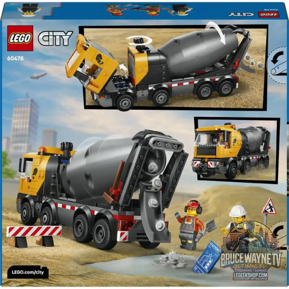 LEGO 60478 City Betonmischer, jeu de construction - LEGO - vue 7