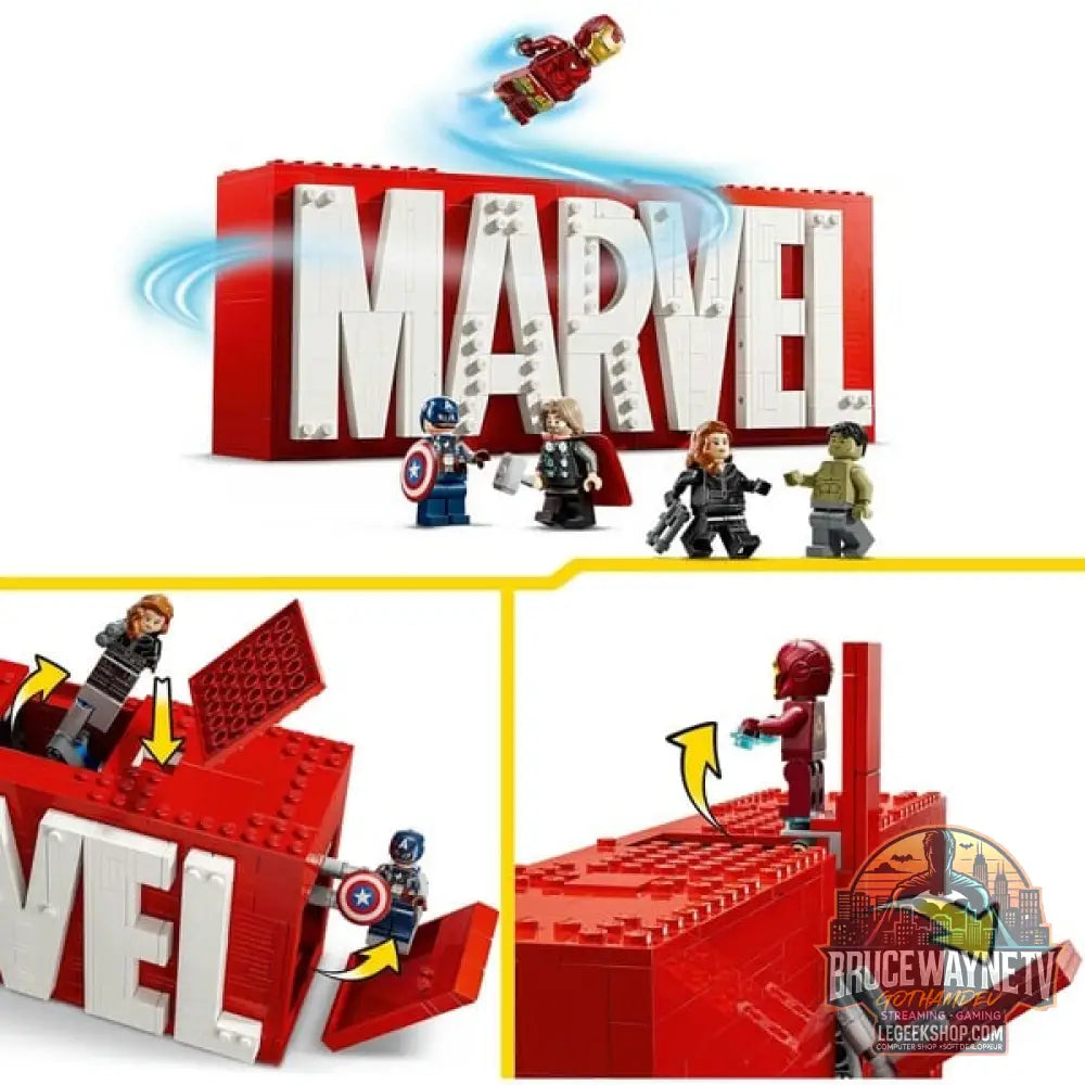 LEGO 76313 Marvel Super Heroes Marvel Logo & Minifiguren, jeu de construction - LEGO - vue 4