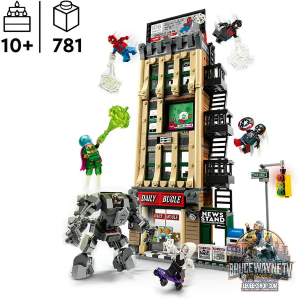 LEGO 76342 Marvel Super Heroes Spider-Man vs. Mysterio: Daily Bugle, jeu de construction - LEGO - vue 3