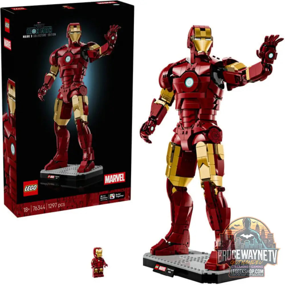 LEGO 76344 Marvel Super Heroes Iron Man Mark 3 Sammleredition, jeu de construction - LEGO