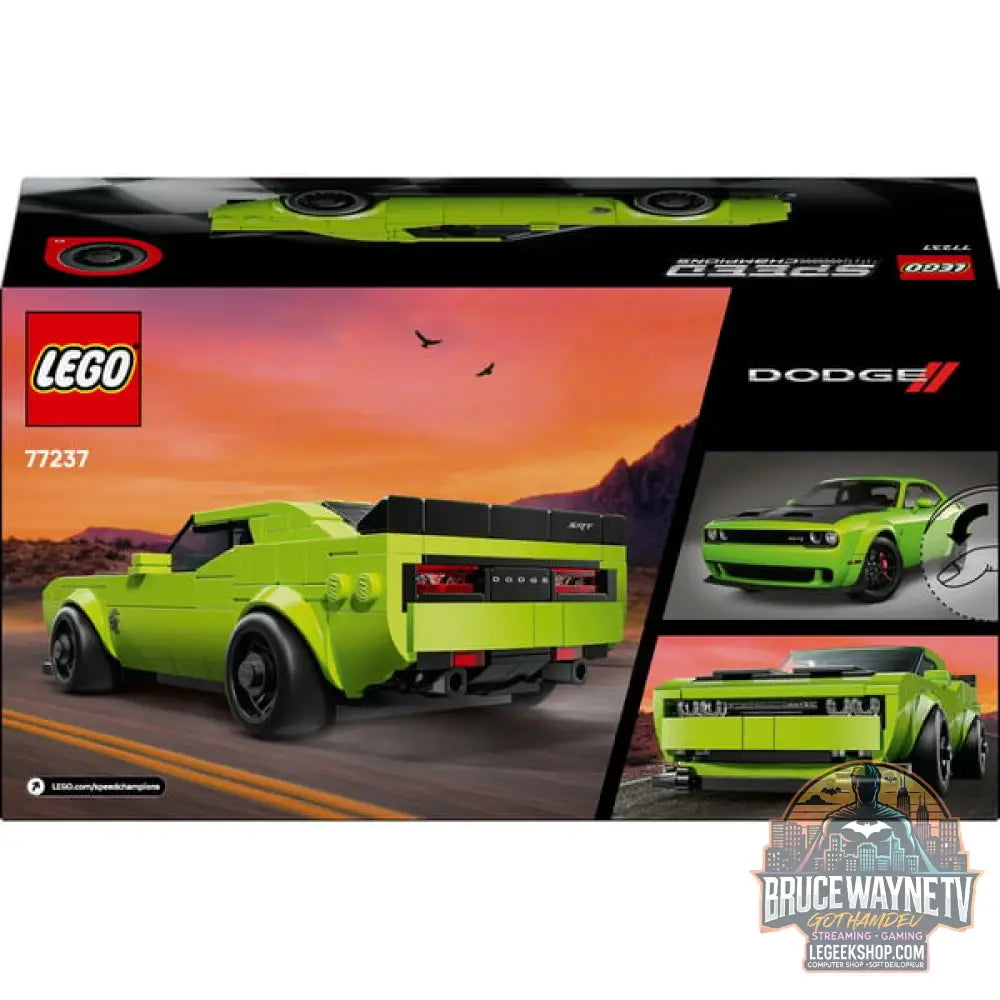 LEGO 77237 Speed Champions Dodge Challenger SRT Hellcat Sportwagen, jeu de construction - LEGO - vue 7