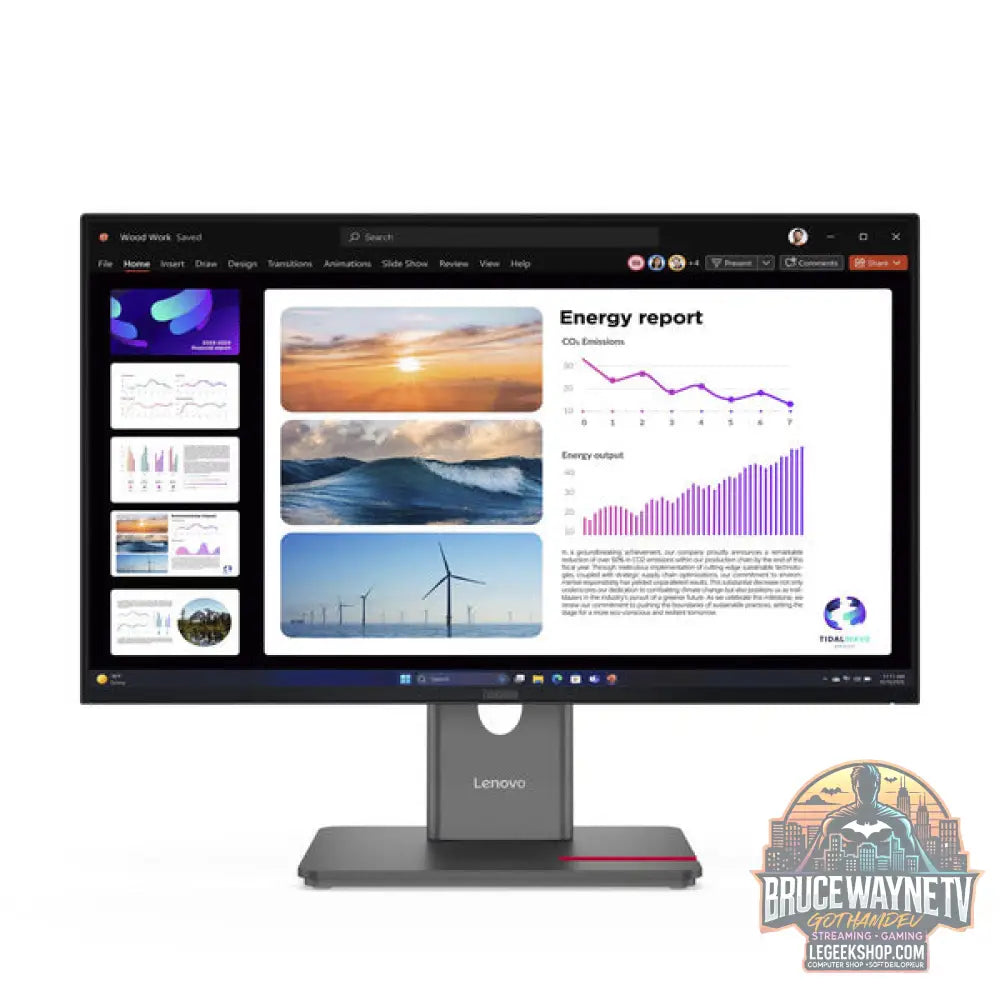 Lenovo ThinkVision P24Q-40 23,8" QHD/WQHD IPS 120 Hz - Lenovo - vue 2