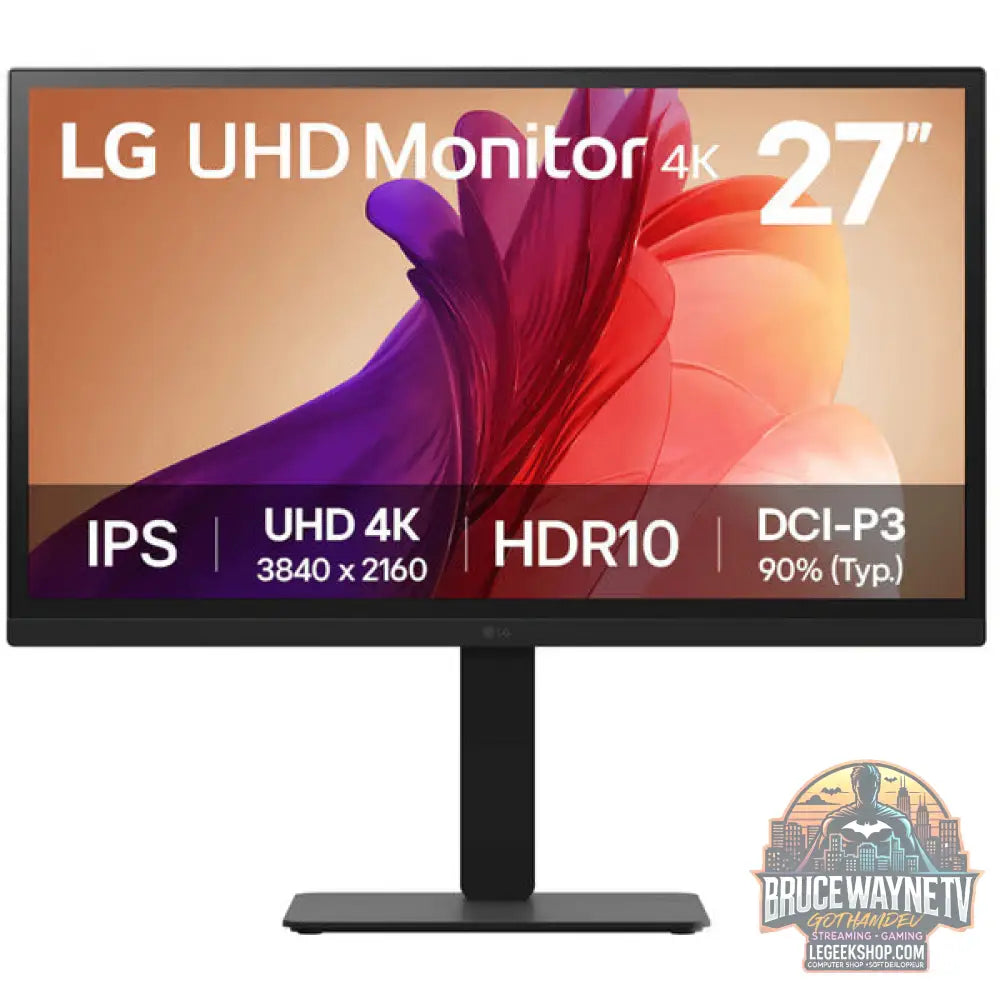 LG 27BA45U-B 27" 3840 × 2160 px IPS 60 Hz - LG - vue 3